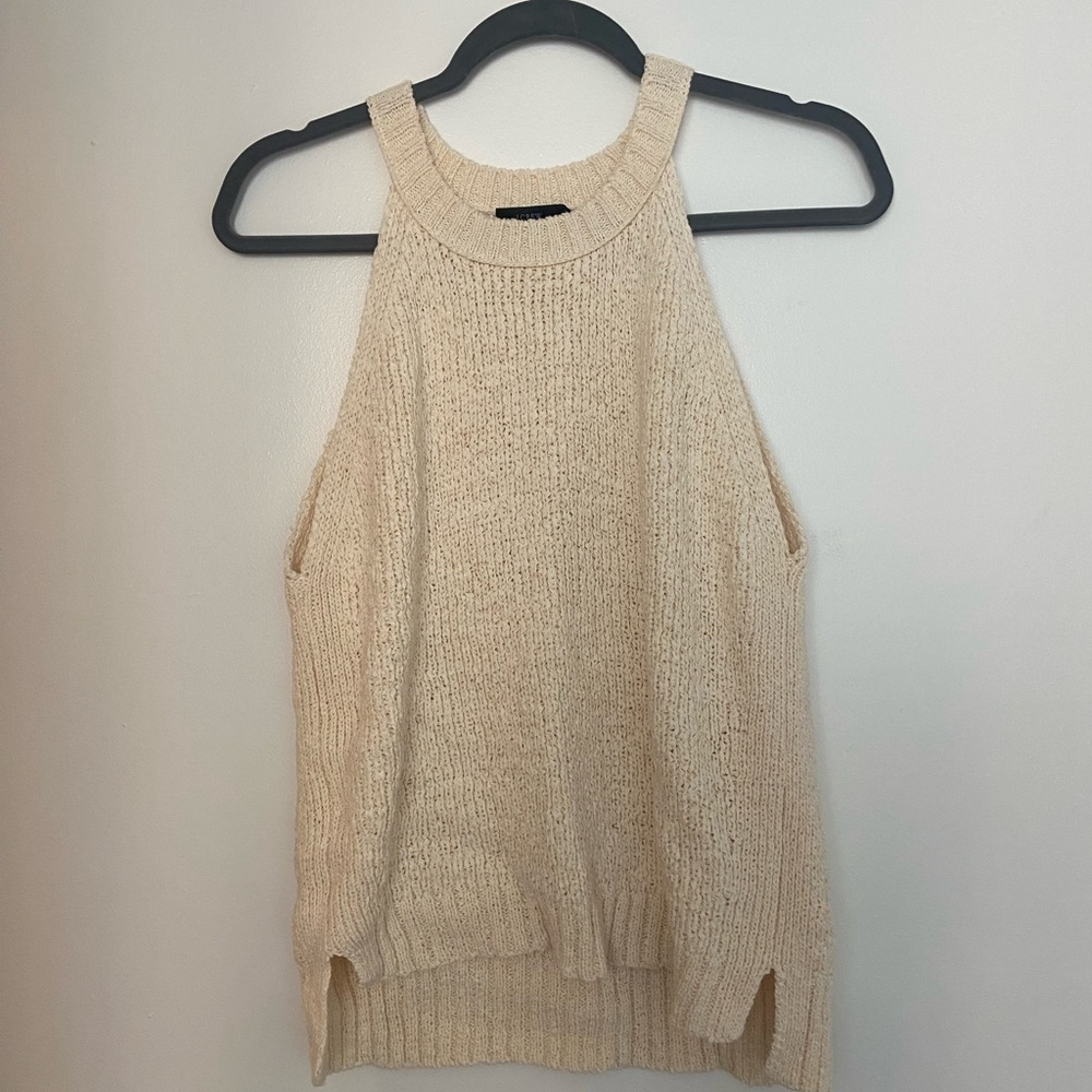 Jcrew knit cream tank top